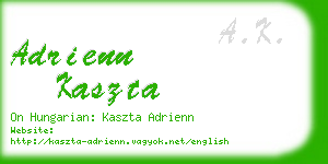 adrienn kaszta business card